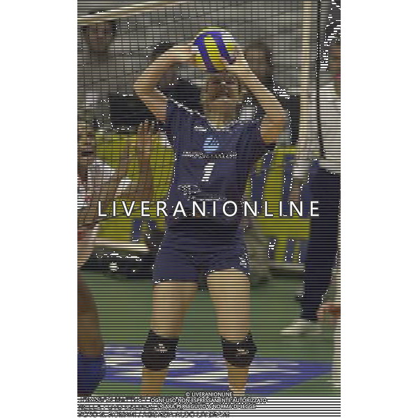 JOHNSON MATTHEY SPEZZANO VOLLEY 2000/2001 NELLA FOTO SALINAS KARINE FOTO N. ROMANI / AGENZIA ALDO LIVERANI