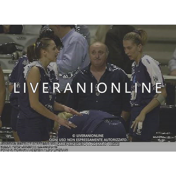JOHNSON MATTHEY SPEZZANO VOLLEY 2000/2001 NELLA FOTO GUIDETTI ALLENATORE FOTO N. ROMANI / AGENZIA ALDO LIVERANI