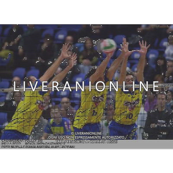 CASA MODENA VOLLEY 2000/2001 NELLA FOTO BOVOLENTA-CANTAGALLI FATO NICOLA ROMANI-AGENZIA ALDO LIVERANI