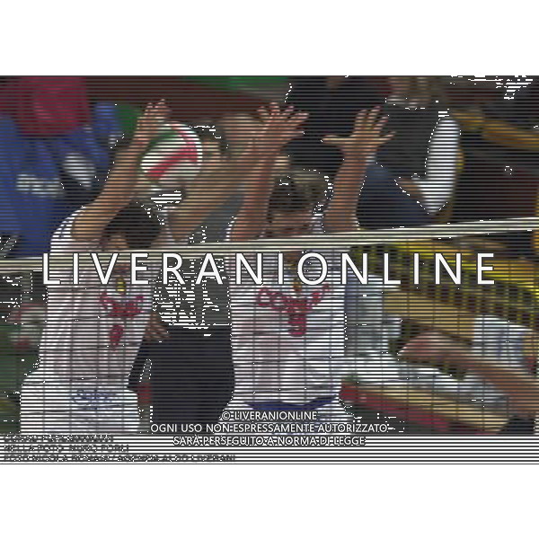 CONAD FORLI VOLLEY2000/2001 NELLA FOTO MURO DI FORLI FOTO NICOLA ROMANI-AGENZIA ALDO LIVERANI