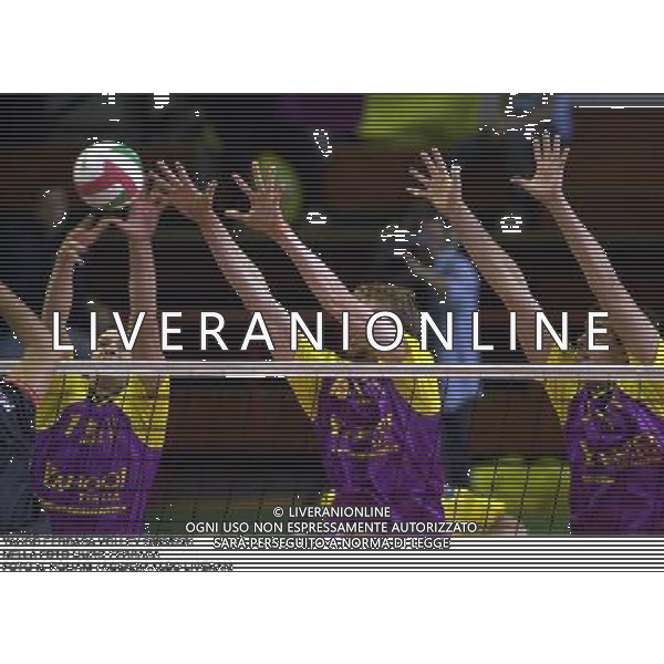 YAHOO FERRARA VOLLEY 2000/2001 NELLA FOTO MURO FERRARA FOTO N. ROMANI / AGENZIA ALDO LIVERANI