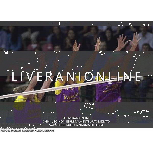 YAHOO FERRARA VOLLEY 2000/2001 NELLA FOTO MURO FERRARA FOTO N. ROMANI / AGENZIA ALDO LIVERANI
