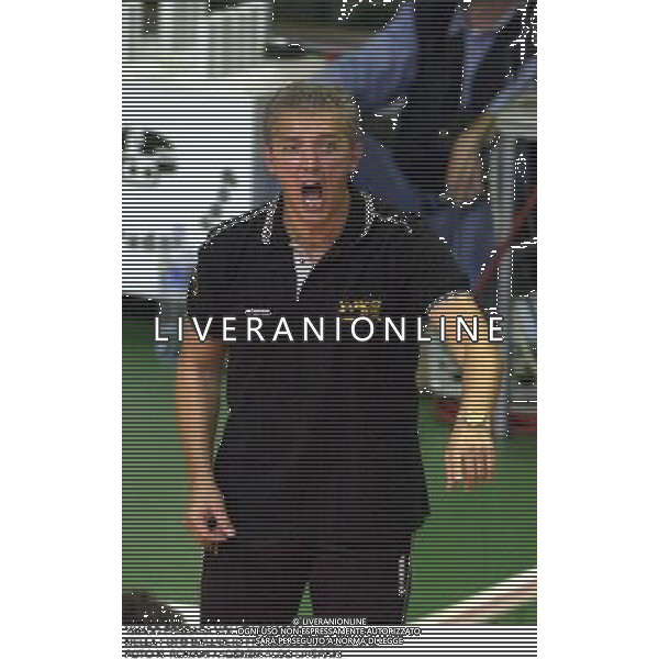 YAHOO FERRARA VOLLEY 2000/2001 NELLA FOTO DALL\'OLIO FRANCESCO ALLENATORE FOTO N. ROMANI / AGENZIA ALDO LIVERANI