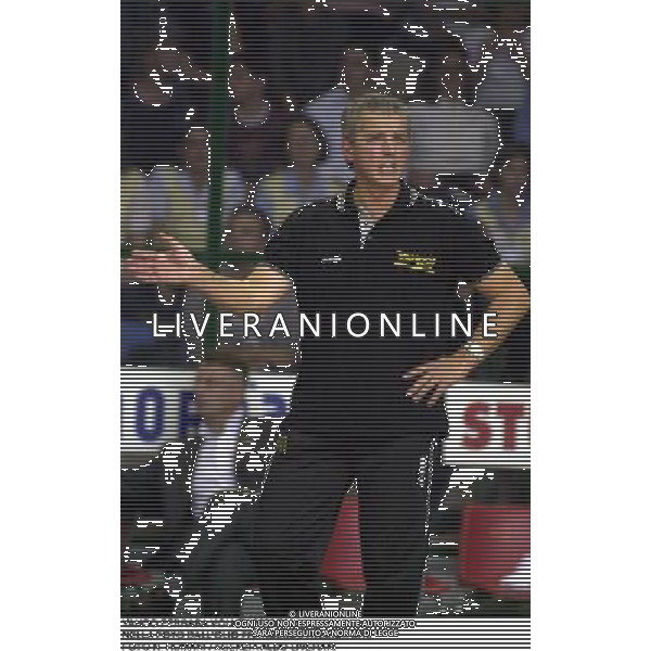 YAHOO FERRARA VOLLEY 2000/2001 NELLA FOTO DALL\'OLIO FRANCESCO ALLENATORE FOTO N. ROMANI / AGENZIA ALDO LIVERANI