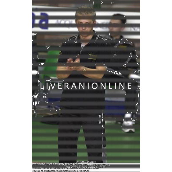 YAHOO FERRARA VOLLEY 2000/2001 NELLA FOTO DALL\'OLIO FRANCESCO ALLENATORE FOTO N. ROMANI / AGENZIA ALDO LIVERANI