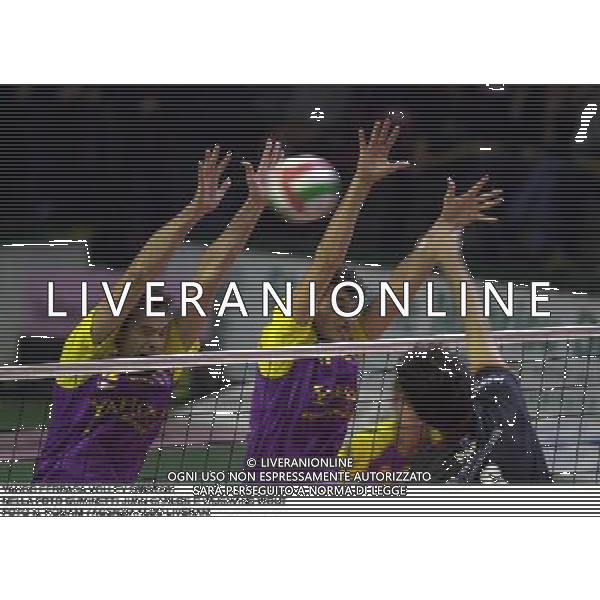 YAHOO FERRARA VOLLEY 2000/2001 NELLA FOTO CUMINETTI JUAN CARLOS E WIJSMANS WOUT FOTO N. ROMANI / AGENZIA ALDO LIVERANI