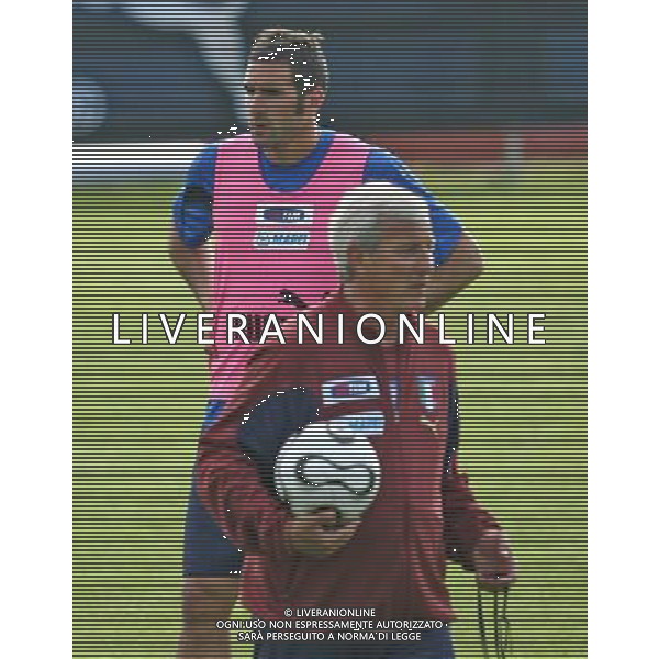 ROMA CAMPO DELLA BORGHESANA 2/5/2006 ALLENAMENTO DELLA NAZIONALE NELLA FOTO LUCARELLI E LIPPI FOTO AG ALDO LIVERANI