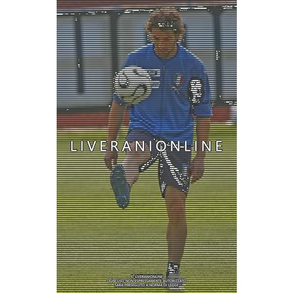 ROMA CENTRO SPORTIVO LA BORGHESIANA 2/5/2006 ALLENAMENTO DELLA NAZIONALE NELLA FOTO DEL PIERO FOTO AG ALDO LIVERANI