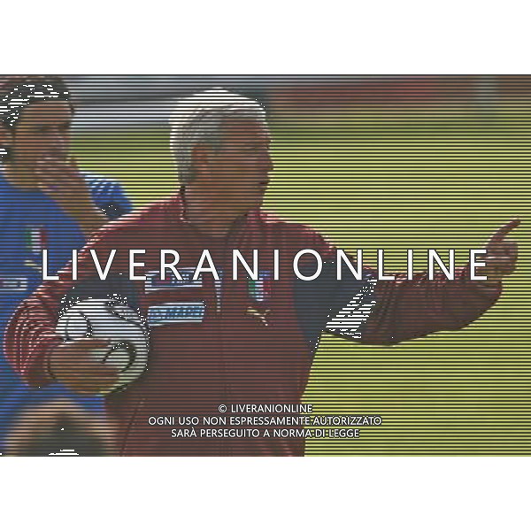 ROMA CENTRO SPORTIVO LA BORGHESIANA 2/5/2006 ALLENAMENTO DELLA NAZIONALE NELLA FOTO LIPPI FOTO AG ALDO LIVERANI