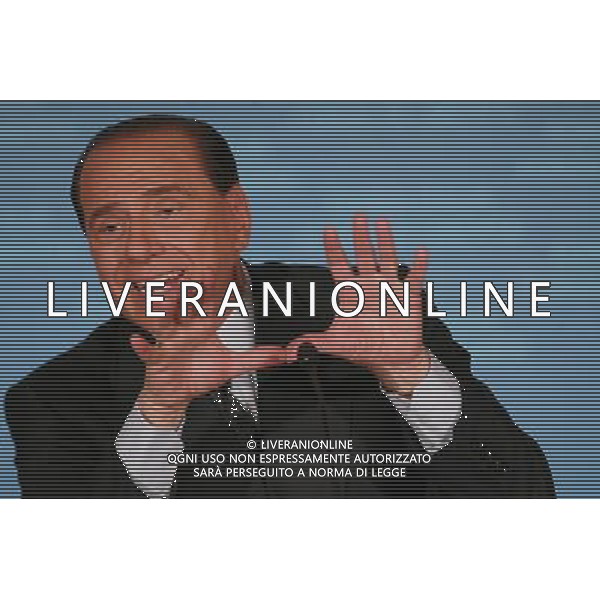 Milano 3 maggio 2006 Conferenza stampa presentazione Lista Forza Italia alle amministrative di Milano nella foto: Berlusconi Silvio foto Andry / Ag. Aldo Liverani