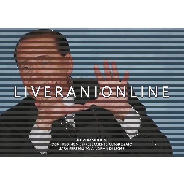 Milano 3 maggio 2006 Conferenza stampa presentazione Lista Forza Italia alle amministrative di Milano nella foto: Berlusconi Silvio foto Andry / Ag. Aldo Liverani