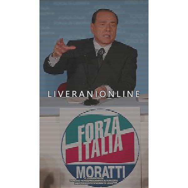 Milano 3 maggio 2006 Conferenza stampa presentazione Lista Forza Italia alle amministrative di Milano nella foto: Berlusconi Silvio foto Andry / Ag. Aldo Liverani