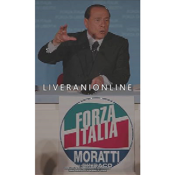 Milano 3 maggio 2006 Conferenza stampa presentazione Lista Forza Italia alle amministrative di Milano nella foto: Berlusconi Silvio foto Andry / Ag. Aldo Liverani