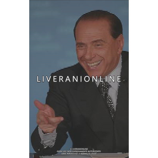 Milano 3 maggio 2006 Conferenza stampa presentazione Lista Forza Italia alle amministrative di Milano nella foto: Berlusconi Silvio foto Andry / Ag. Aldo Liverani