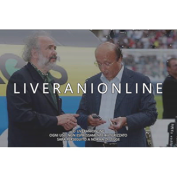 Luciano Moggi con Innocenzo Mazzini ph gianni nucci/agenzia aldo liverani