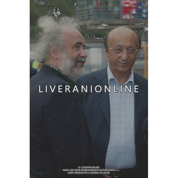Luciano Moggi con Innocenzo Mazzini ph gianni nucci/agenzia aldo liverani