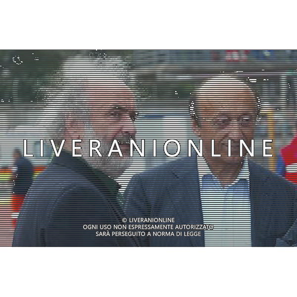 Luciano Moggi con Innocenzo Mazzini ph gianni nucci/agenzia aldo liverani