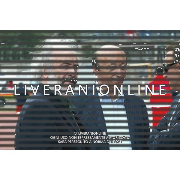 Luciano Moggi con Innocenzo Mazzini ph gianni nucci/agenzia aldo liverani
