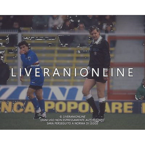 Arbitro Pier Luigi Pairetto nel 1990/91 ph archivio ag. aldo liverani