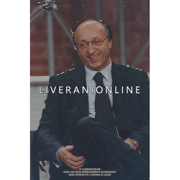 Luciano Moggi ospite alla trasmissione televisiva Controcampo Gennaio 2002 ph archivio ag. aldo liverani