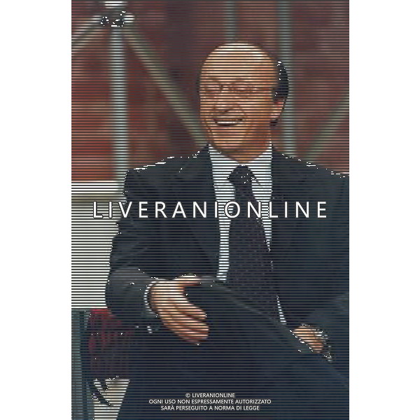 Luciano Moggi ospite alla trasmissione televisiva Controcampo Gennaio 2002 ph archivio ag. aldo liverani
