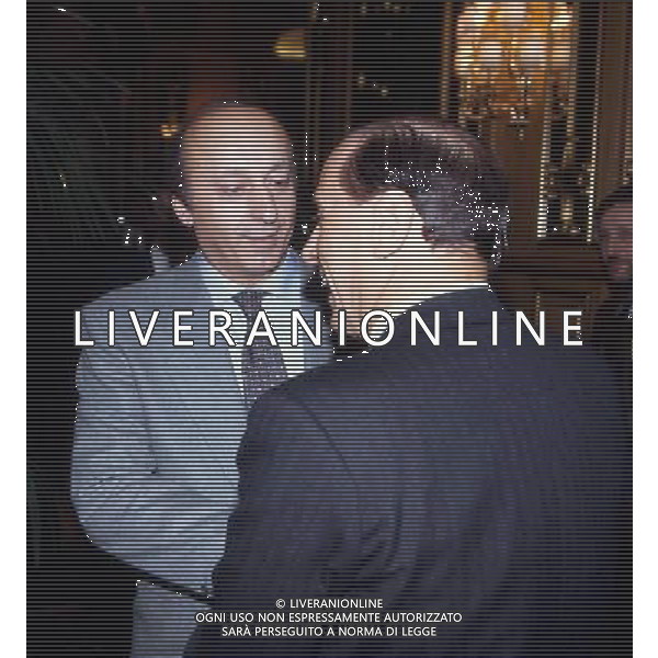 Luciano Moggi con Silvio Berlusconi nel 1993/94 ph archivio ag. aldo liverani