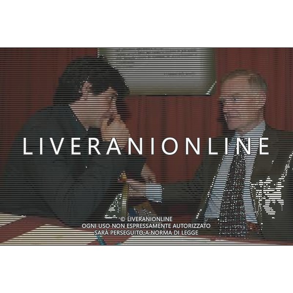 Milano 8 gennaio 2006 Assemblea AIC associazione italiana calciatori nella foto: Campana Sergio e Albertini Demetrio foto Andry / Ag. Aldo Liverani