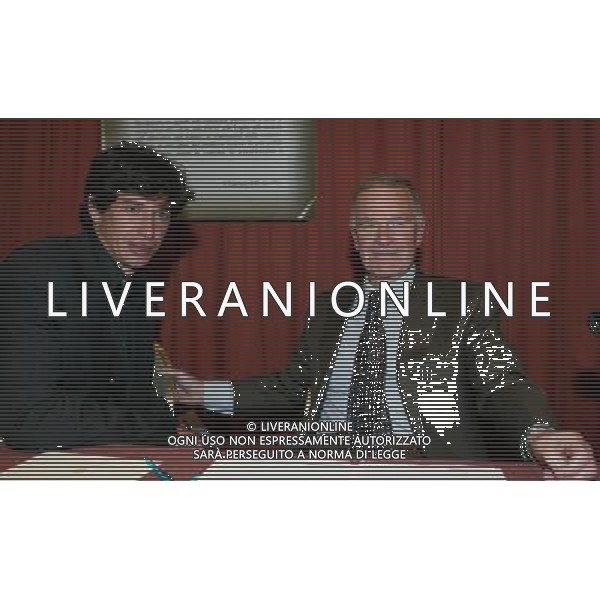 Milano 8 gennaio 2006 Assemblea AIC associazione italiana calciatori nella foto: Campana Sergio e Albertini Demetrio foto Andry / Ag. Aldo Liverani