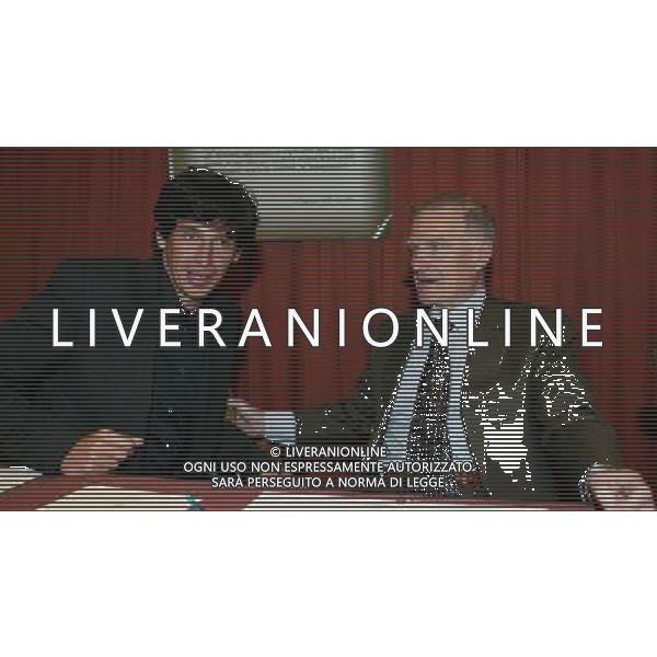 Milano 8 gennaio 2006 Assemblea AIC associazione italiana calciatori nella foto: Campana Sergio e Albertini Demetrio foto Andry / Ag. Aldo Liverani