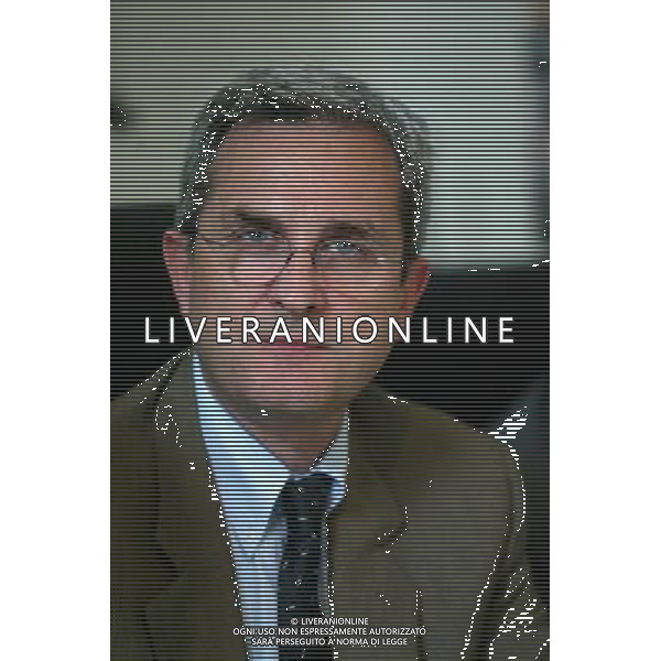 MILANO 10/5/2006 SALA BRAMANTE PALAZZO DELLE STELLINE CORSO MAGENTA, 61 -OGGI IN EUROPA- NELLA FOTO PINO BALLERI DIRETTORE DI OGGI FOTO ROMANO/AG ALDO LIVERANI