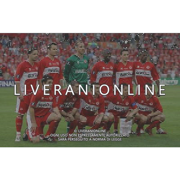 10-5-06 EINDHOVEN FINALE COPPA UEFA 2006 NELLA FOTO: FORMAZIONE MIDDLESBROUGH PH: LUZZANI/LIVERANI