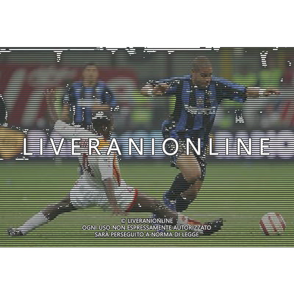 MILANO 11/5/2006 INTER-ROMA FINALE TIM CUP NELLA FOTO ADRIANO E KUFFUR FOTO ANDRY/AG ALDO LIVERANI