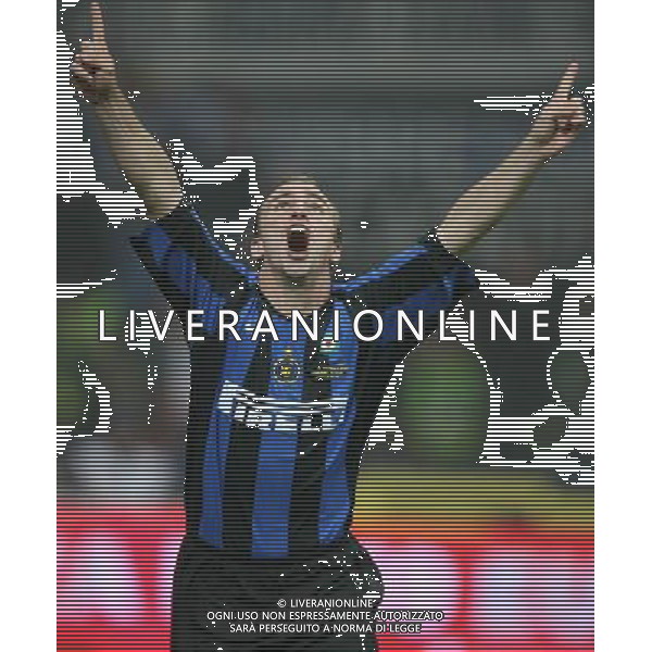 MILANO 11/5/2006 INTER-ROMA FINALE TIM CUP NELLA FOTO L\' ESULTANZA DI CAMBIASSO DOPO IL GOL FOTO ANDRY/AG ALDO LIVERANI