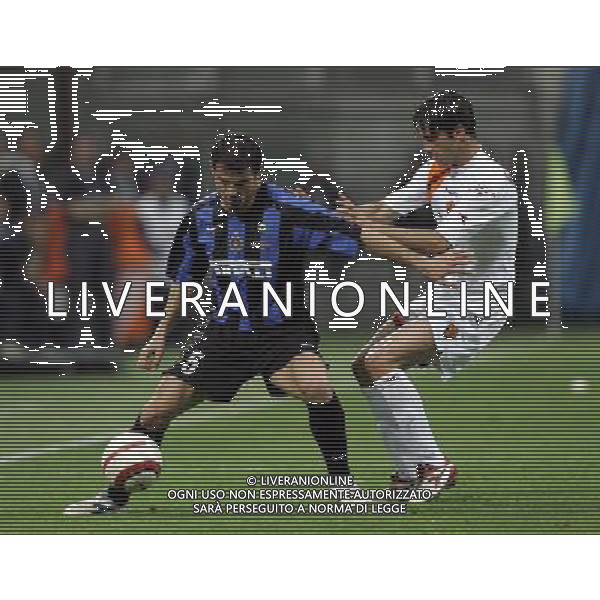 inter - roma finale ritorno coppa italia tim cup 11/05/2006 nella foto dejan stankovic e panucci christian ph luzzani/ag. aldo liverani