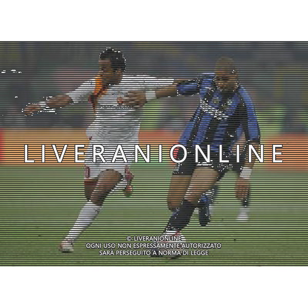 inter - roma finale ritorno coppa italia tim cup 11/05/2006 nella foto alessandro faiolhe amantino mancini e adriano ph luzzani/ag. aldo liverani