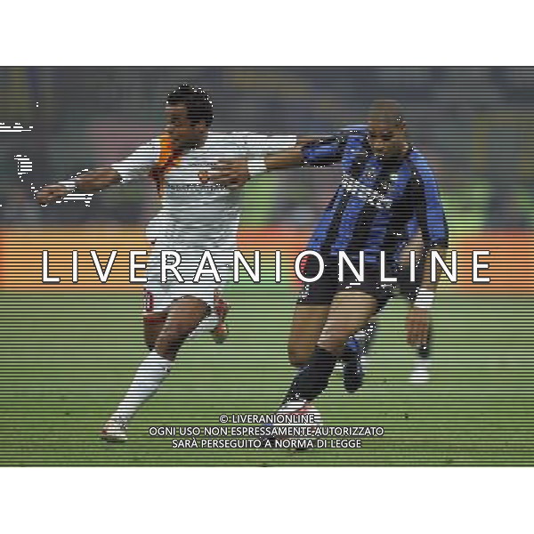 Milano 11/05/2006 finale coppa italia tim cup 2005/06 inter-roma nella foto adriano e mancini ph marco luzzani/ag aldo liverani s.a.s.