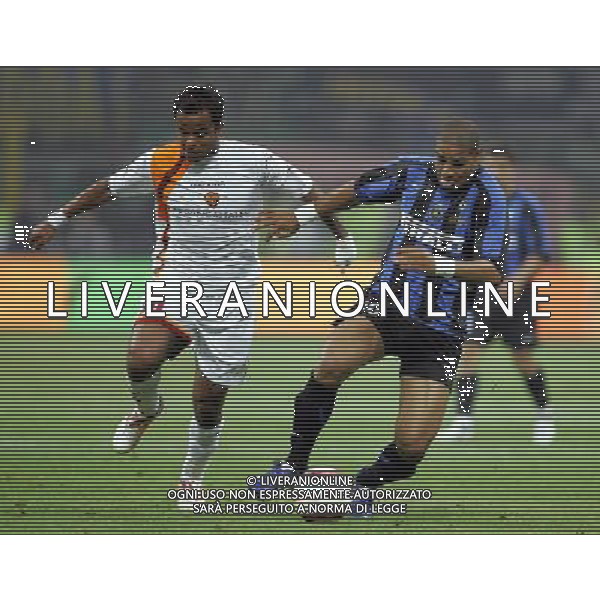 Milano 11/05/2006 finale coppa italia tim cup 2005/06 inter-roma nella foto adriano e mancini ph marco luzzani/ag aldo liverani s.a.s.
