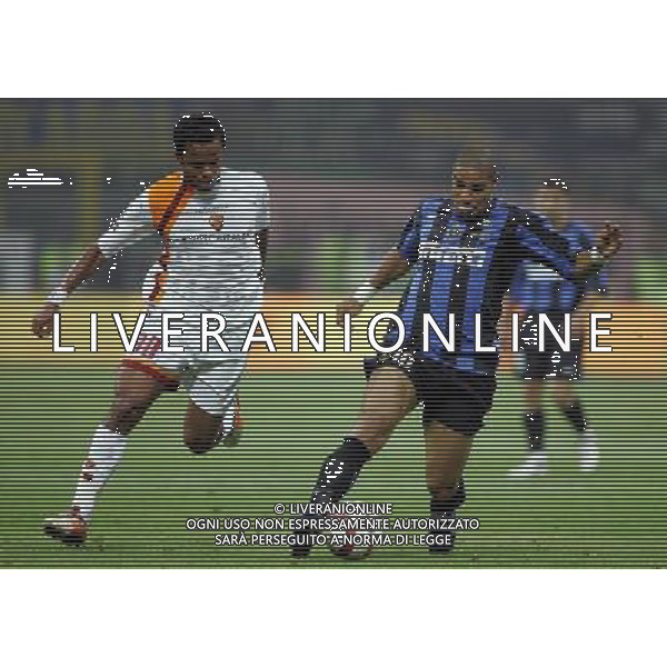 Milano 11/05/2006 finale coppa italia tim cup 2005/06 inter-roma nella foto adriano e mancini ph marco luzzani/ag aldo liverani s.a.s.