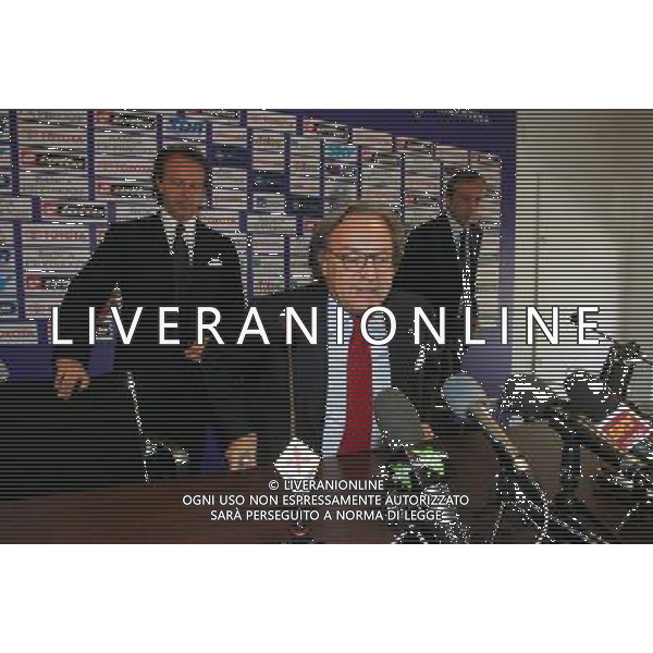 Firenze 13 maggio 2006, alle ore 11.00 presso la Sala Conferenze dello Stadio Franchi conferenza stampa del Presidente Onorario Diego Della Valle e del Presidente Andrea Della Valle ph gianni nucci/ag aldo liverani