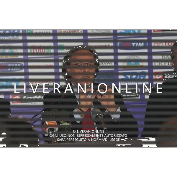 Firenze 13 maggio 2006, alle ore 11.00 presso la Sala Conferenze dello Stadio Franchi conferenza stampa del Presidente Onorario Diego Della Valle e del Presidente Andrea Della Valle ph gianni nucci/ag aldo liverani