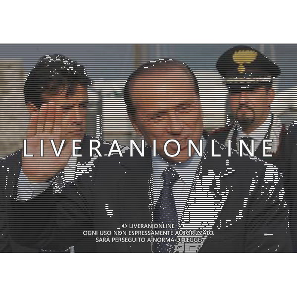 Cernobbio Lago di como 05/09/2005 Battesimo di Jordan il primogenito di Andriy Shevchenko e Kristen Pazik nella foto il presidente del consiglio Silvio Berlusconi ph Andry/agenzia aldo liverani