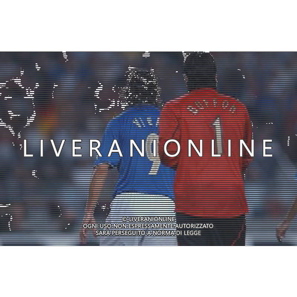 Stoccarda (ger) 20-08-03 Amichevole Germania - Italia Nazionale Calcio nella foto Vieri Christian e Buffon Gianluigi* foto marco luzzani/Ag. Aldo Liverani s.a.s.