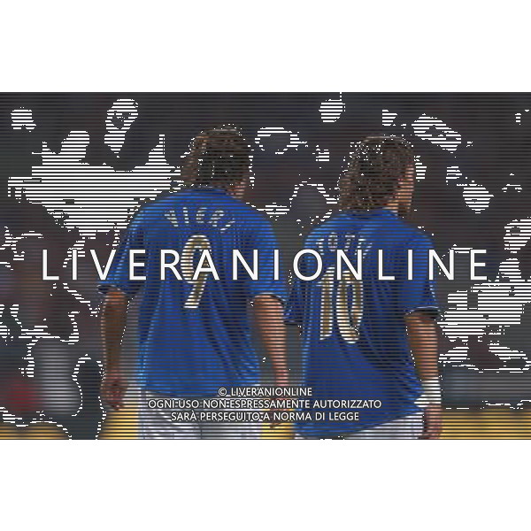 Stoccarda (ger) 20-08-03 Amichevole Germania - Italia Nazionale Calcio nella foto Vieri Christian e Totti Francesco* foto marco luzzani/Ag. Aldo Liverani s.a.s.