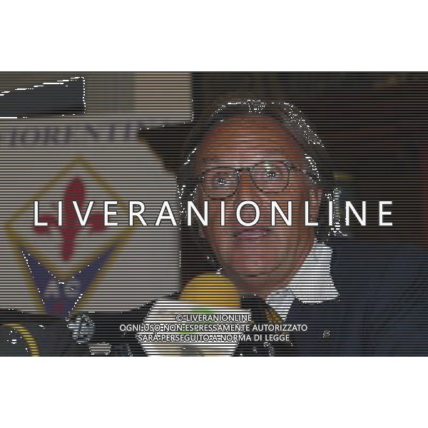 FIORENTINA CALCIO 2003/2004 NELLA FOTO DIEGO DELLA VALLE FOTO ALDO LIVERANI