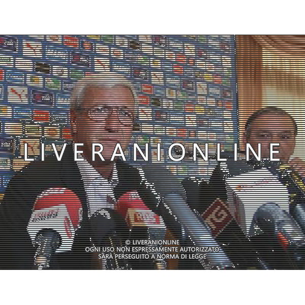 Roma (Park Hotel Parco dei Principi) - 15 / 05 / 2006 Conferenza stampa del commissario Tecnico della nazionale italiana Marcello Lippi per le convocazioni per Germania 2006 - nella foto: Marcello LIPPI e Gigi RIVA ph corradetti/ag. Aldo Liverani