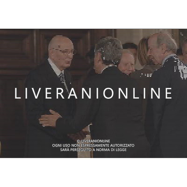 ROMA, 15 MAGGIO 2006 QUIRINALE INSEDIAMENTO DEL PRESIDENTE DELLA REPUBBLICA GIORGIO NAPOLITANO NELLA FOTO IL PRESIDENTE DELLA REPUBBLICA GIORGIO NAPOLITANO E MASSIMO D\'ALEMA FOTO AG ALDO LIVERANI