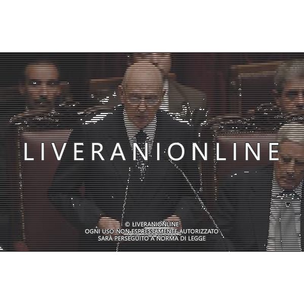 ROMA, 15 MAGGIO 2006 SEDUTA COMUNE CAMERA E SENATO CON I RAPPRESENTANTI DELLE REGIONI PER IL GIURAMENTO DEL PRESIDENTE DELLA REPUBBLICA GIORGIO NAPOLITANO NELLA FOTO GIORGIO NAPOLITANO FOTO AG ALDO LIVERANI