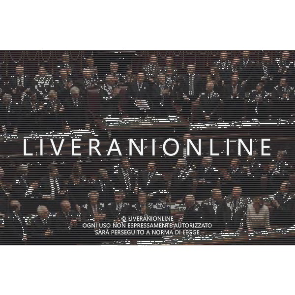 ROMA, 15 MAGGIO 2006 SEDUTA COMUNE CAMERA E SENATO CON I RAPPRESENTANTI DELLE REGIONI PER IL GIURAMENTO DEL PRESIDENTE DELLA REPUBBLICA GIORGIO NAPOLITANO NELLA FOTO IL DISCORSO DI GIORGIO NAPOLITANO SOTTO IL GOVERNO BERLUSCONI USCENTE ( ULTIMA APPARIZ