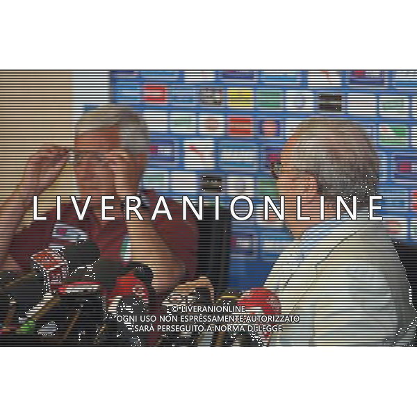 Coverciano (Fi) 22/05/2006 Raduno della Nazionale Italiana di Calcio nella foto guido rossi (commissario FIGC) in conferenza stampa con marcello lippi ph gianni nucci/ag. aldo liverani