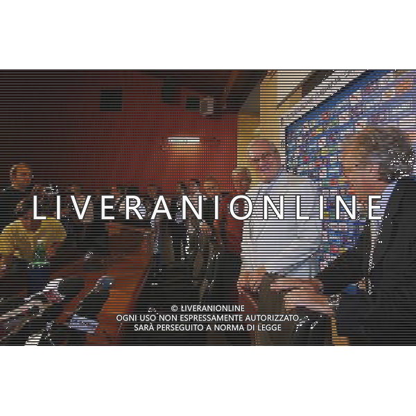 Coverciano (Fi) 22/05/2006 Raduno della Nazionale Italiana di Calcio nella foto guido rossi (commissario FIGC) in conferenza stampa ph gianni nucci/ag. aldo liverani